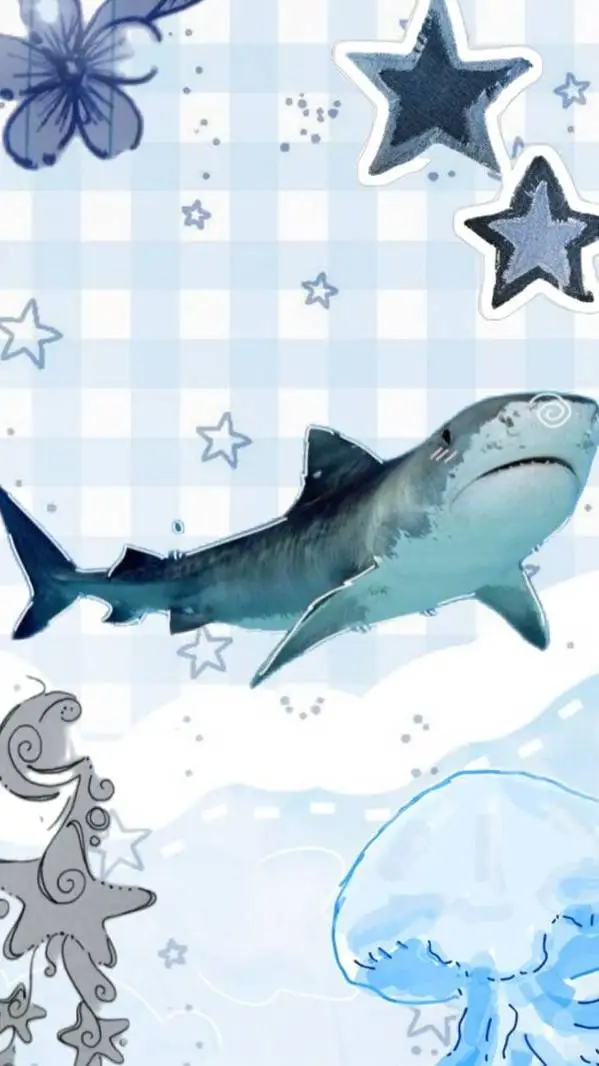 ai character: 🦈 shark🦈 background