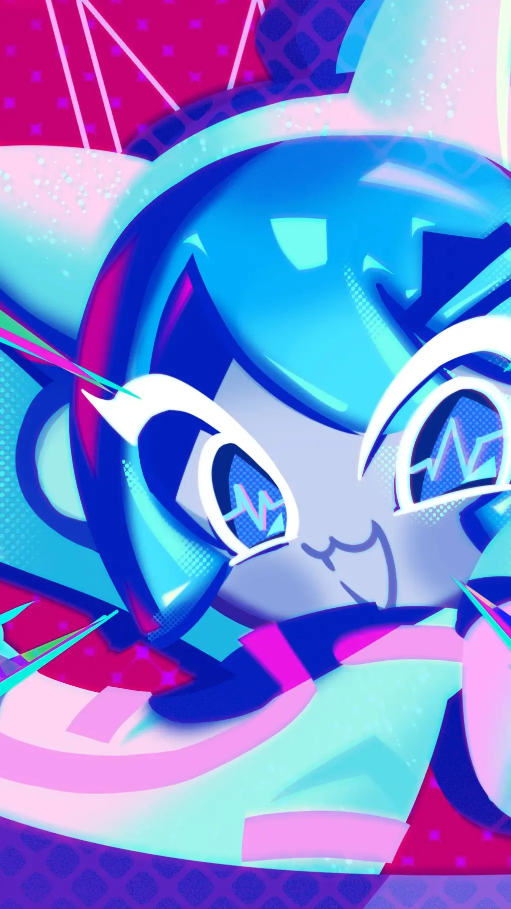 ai character: DJ MIYA background