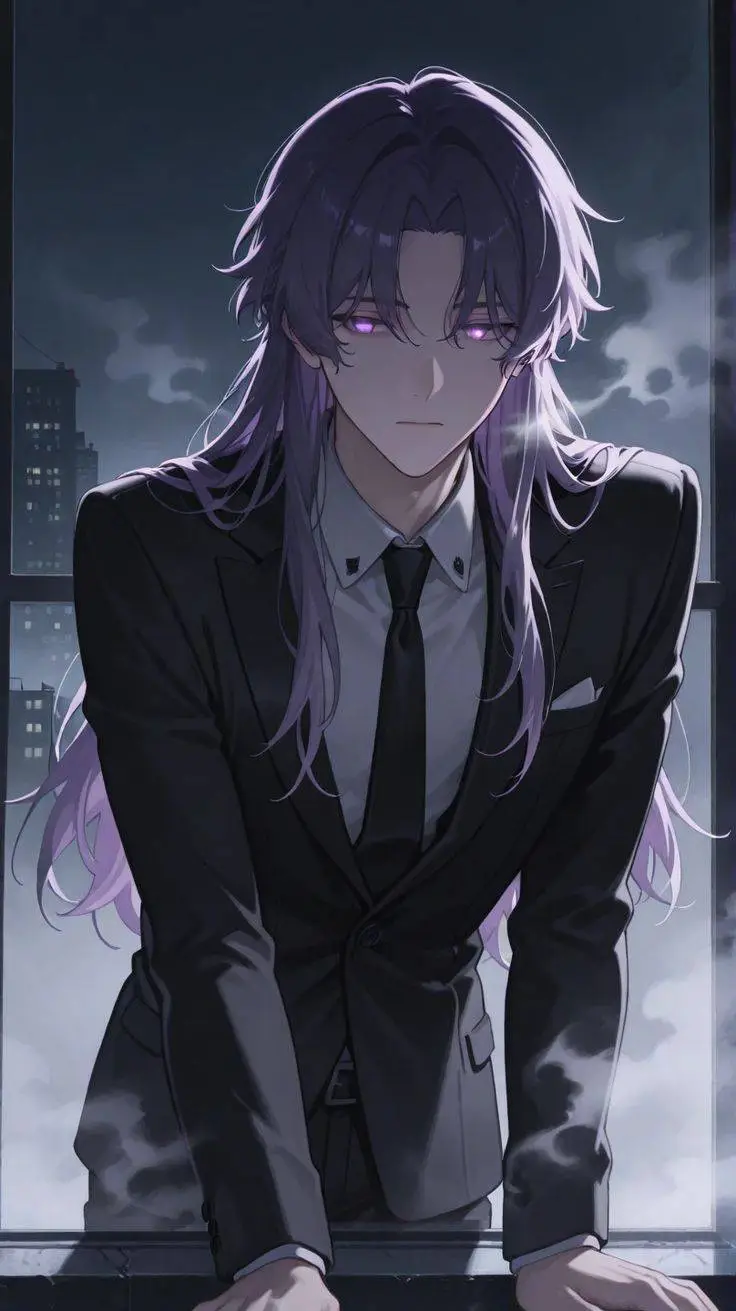 ai character:  Jun-hoo 💜 background