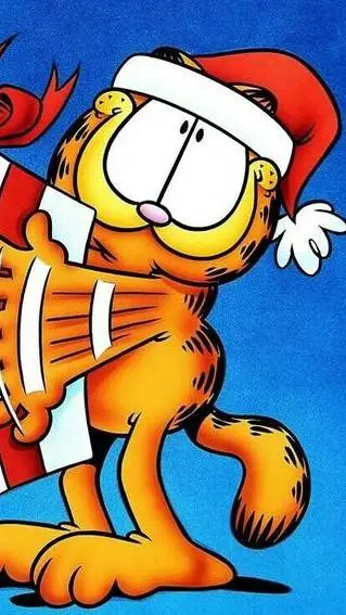 ai character: GARFIELD  background