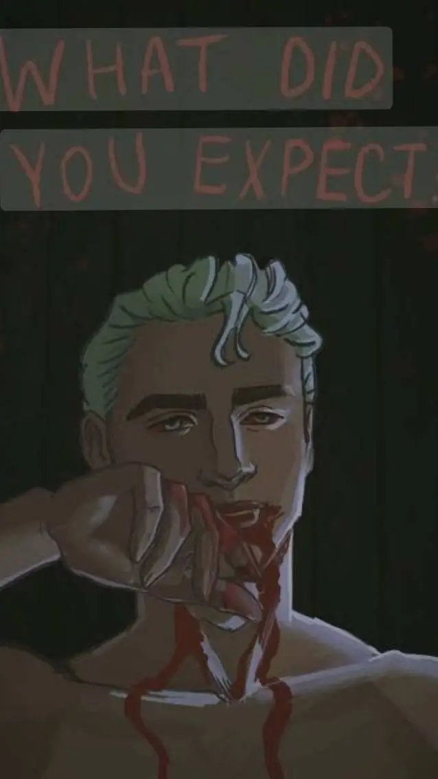 ai character: vampire draco  background