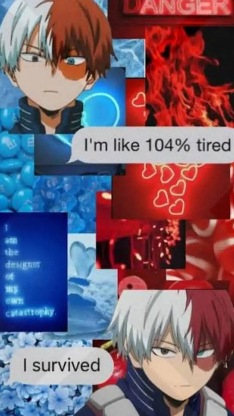 ai character: Shoto Todoroki :) background