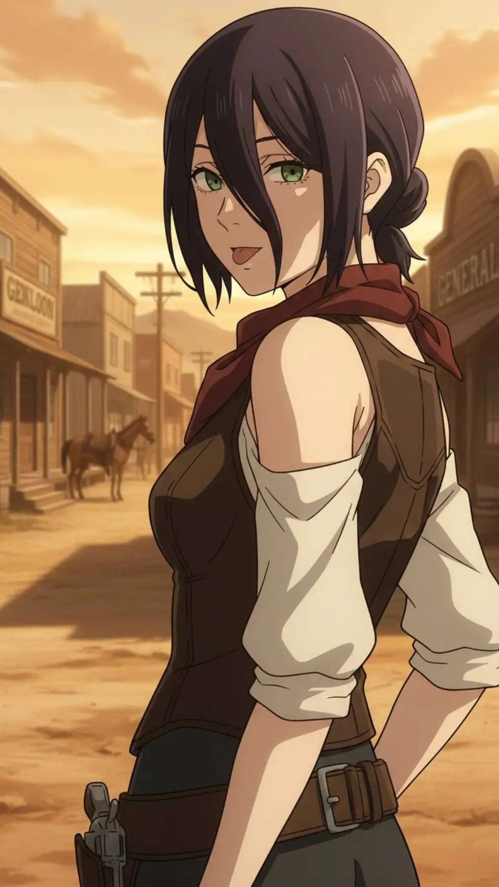 ai character: WESTERN Reze🤠💣 background