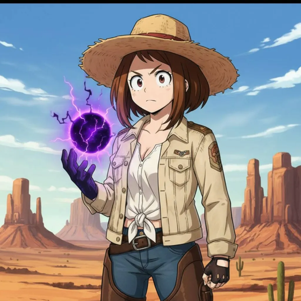 chat with ai character: Western uraraka🤠🔮⚡