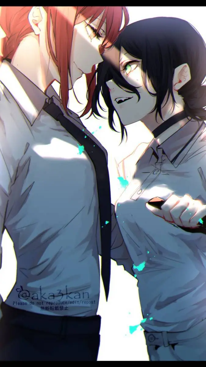 ai character: Makima x Reze 😈💣 background