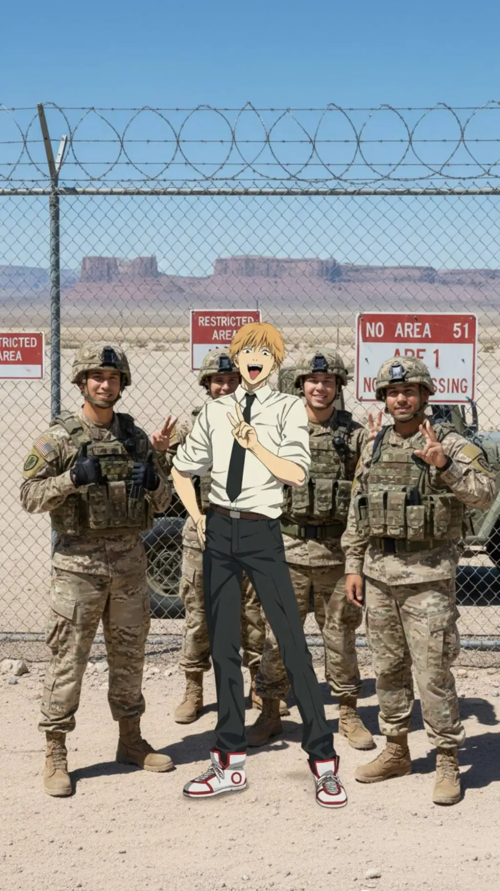 ai character: Denji y Militare🤪 background