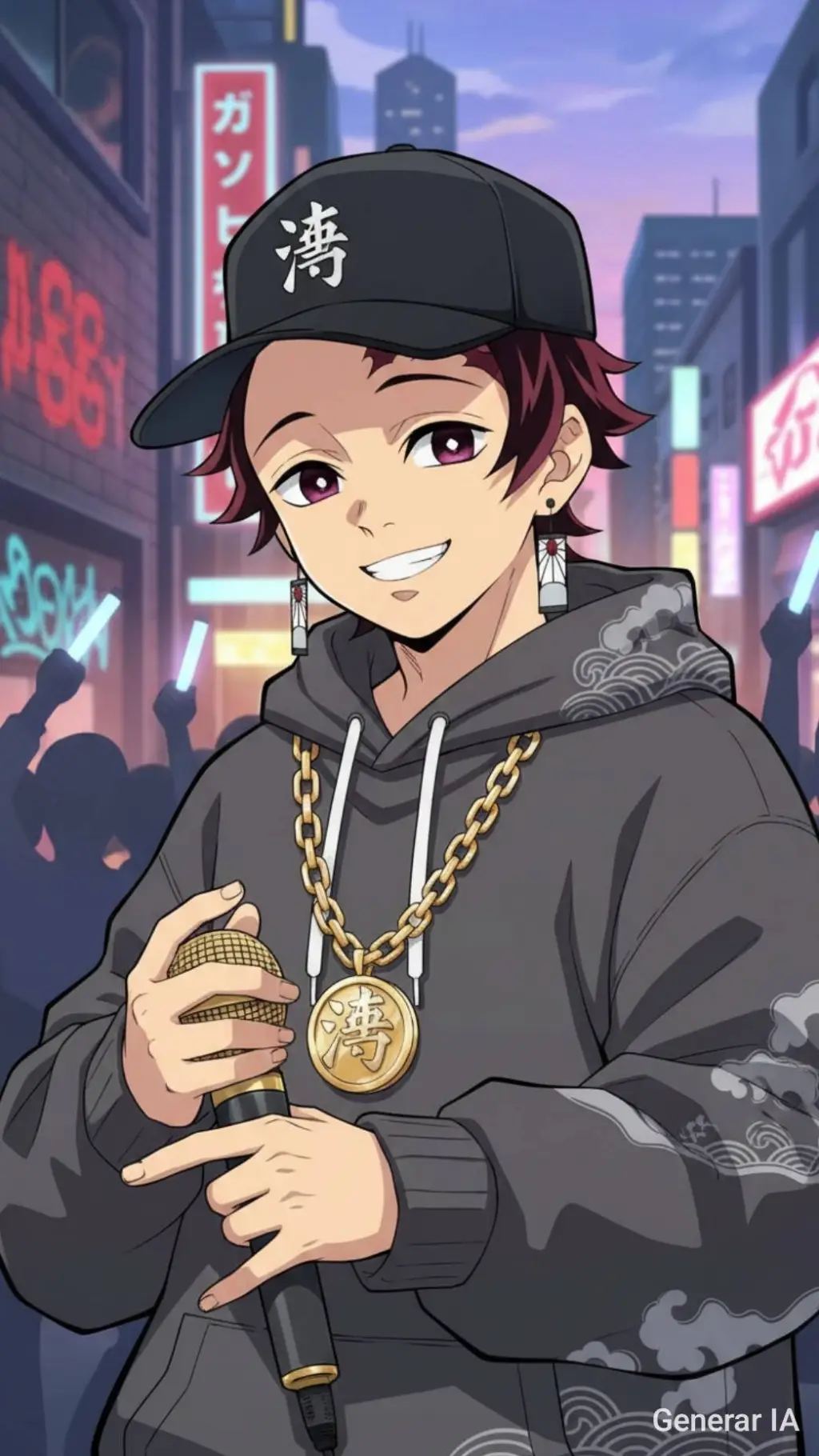 ai character: ᎢᗩᑎᒍᎥᖇᗝ rapero! 💪😎 background