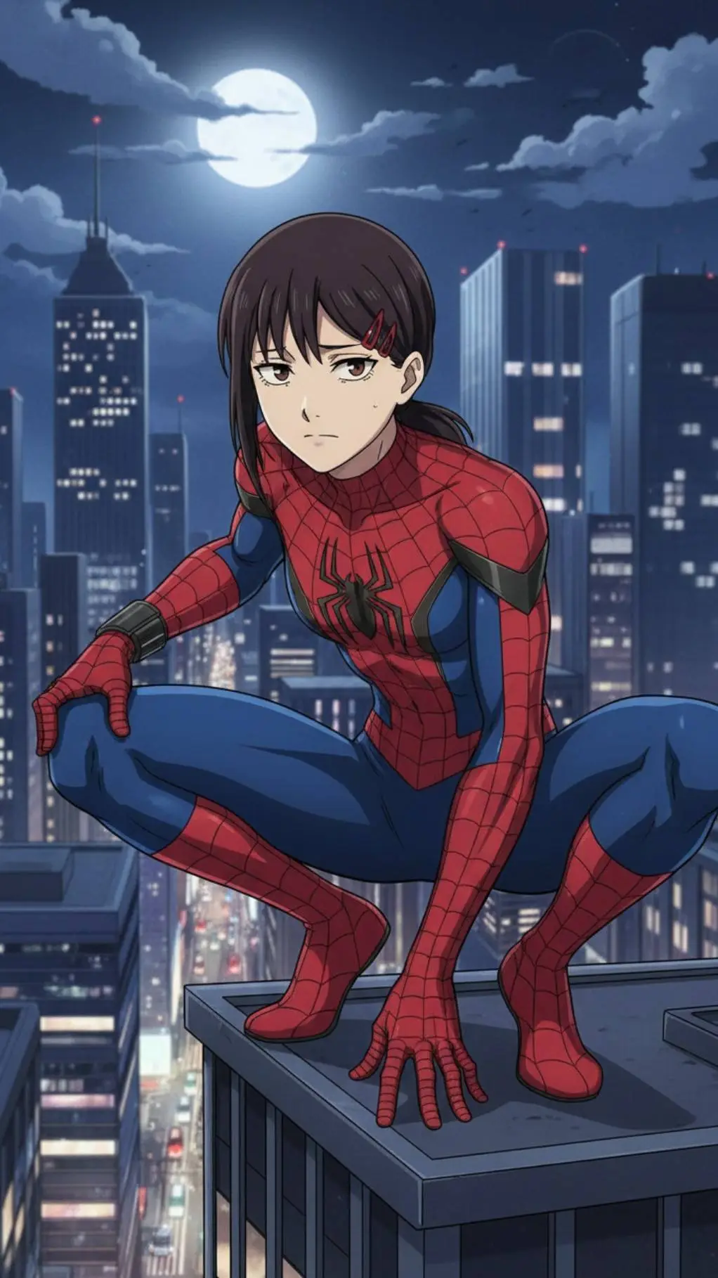 ai character: SPIDER-KOBENI  background
