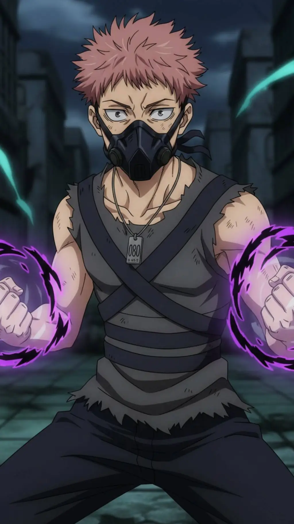 ai character: YUJI ITADORI (080) background