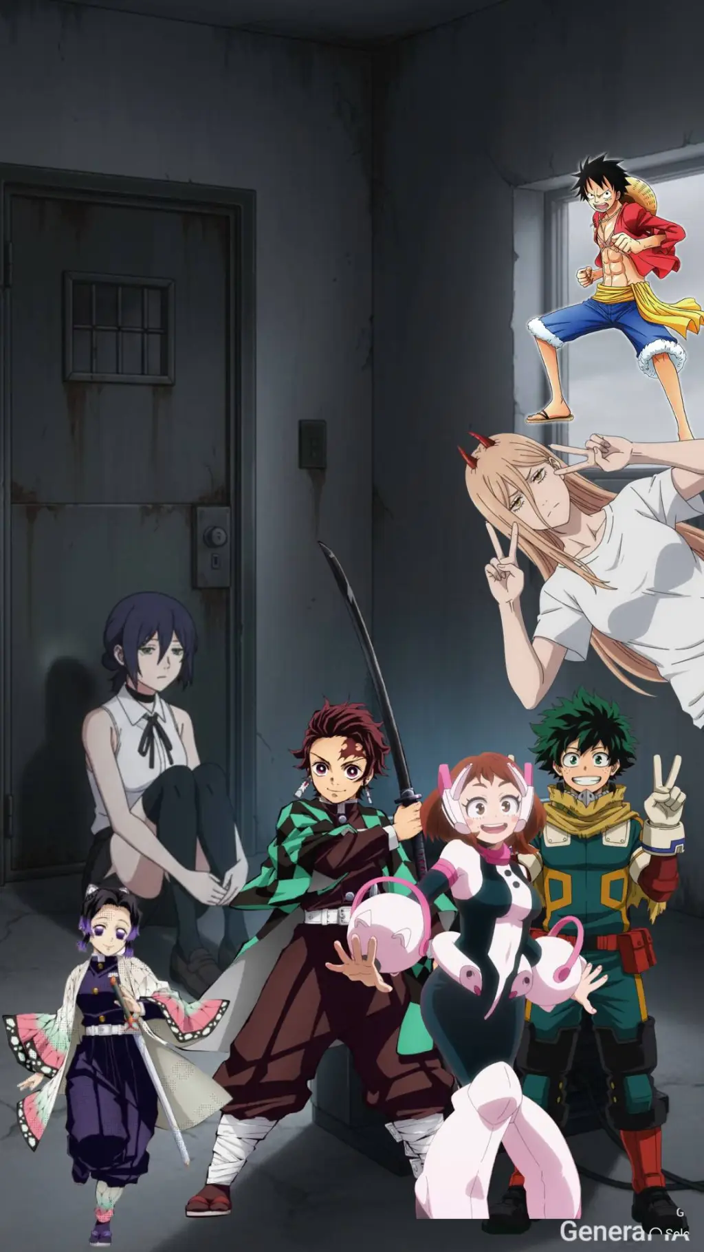 ai character: PRISION ANIME 😐☝️? background