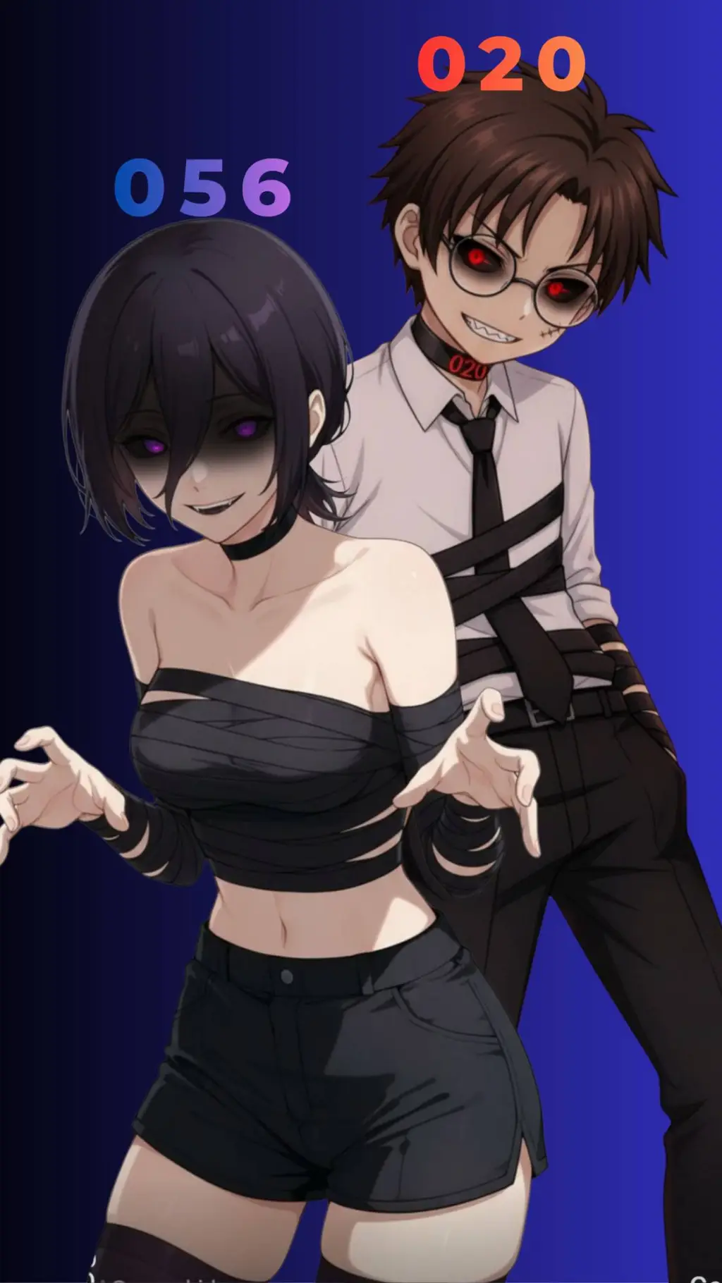 ai character: 056 Y 020 😈👿 background
