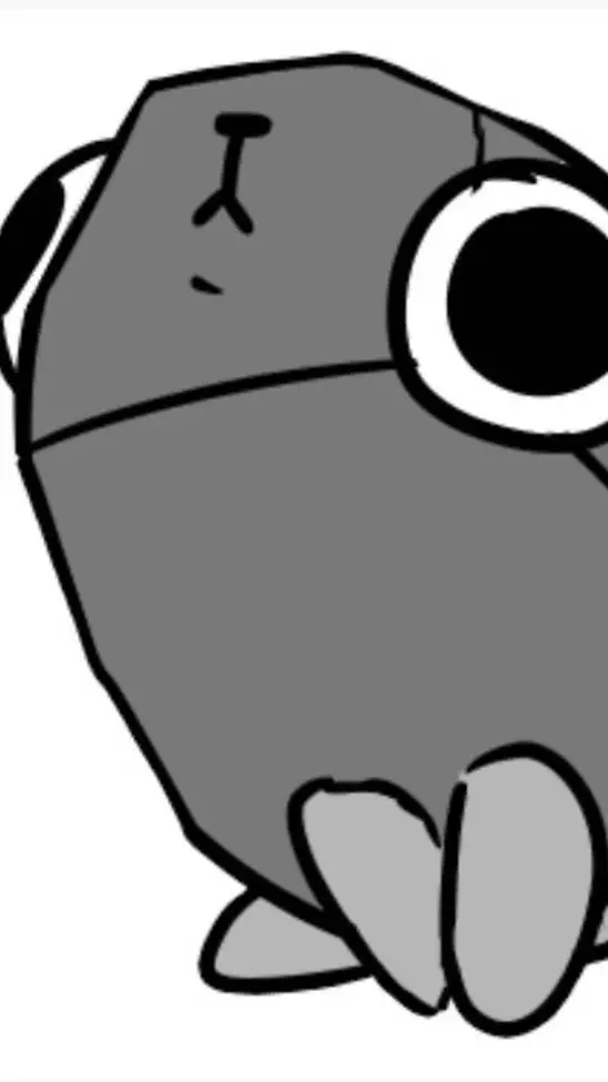 ai character: pebble background