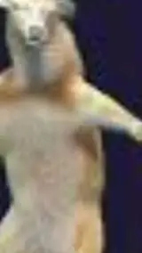 ai character: REAL FREAKY DEER background