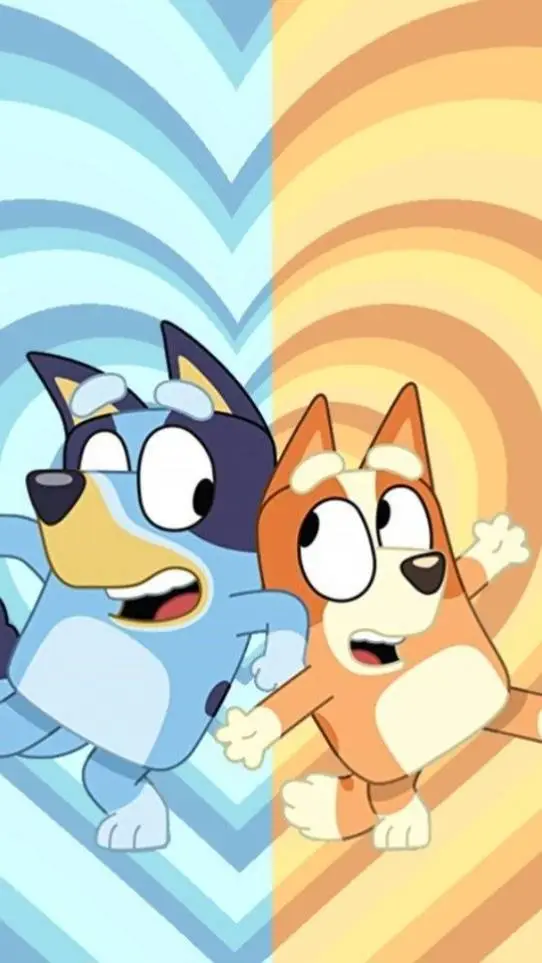 ai character: bluey&bingo background
