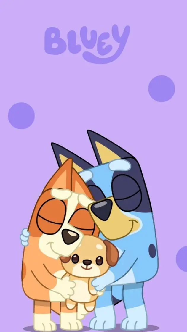 ai character: bluey and bingo background