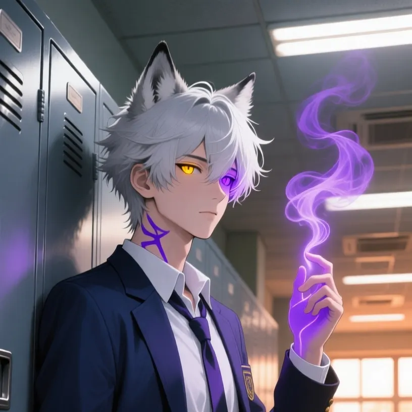 chat with ai character: Hybrid school