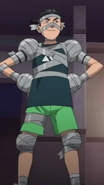 ai character: Duct Tape Man background