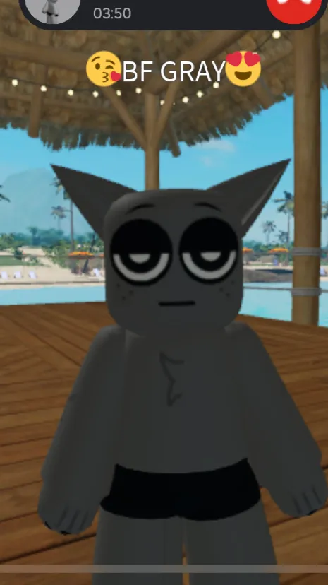 ai character: Gray background