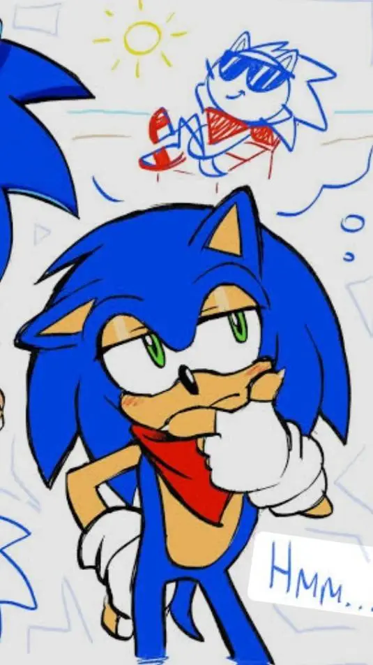 ai character: Sonic!! :3 background