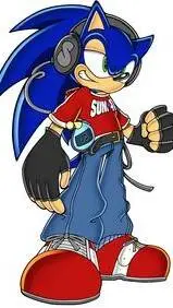 ai character: Sonic 🏳️‍🌈 background