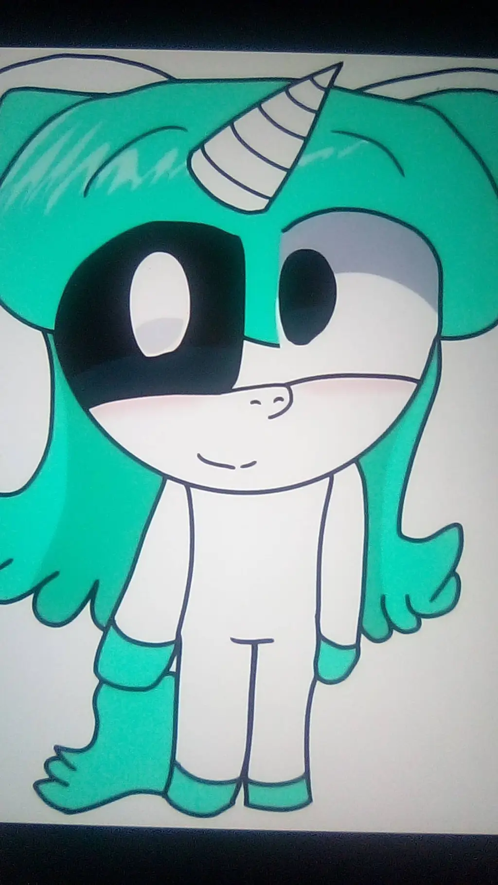 ai character: George Unicorn  background