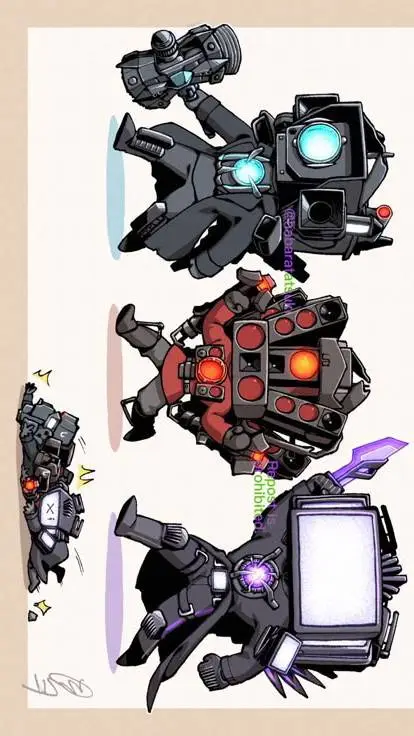 ai character: 3 титана :) background