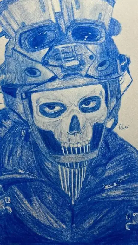 ai character: ❤️гоуст❤️ background