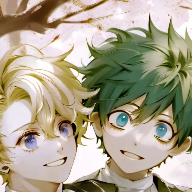 chat with ai character: bakugo and deku