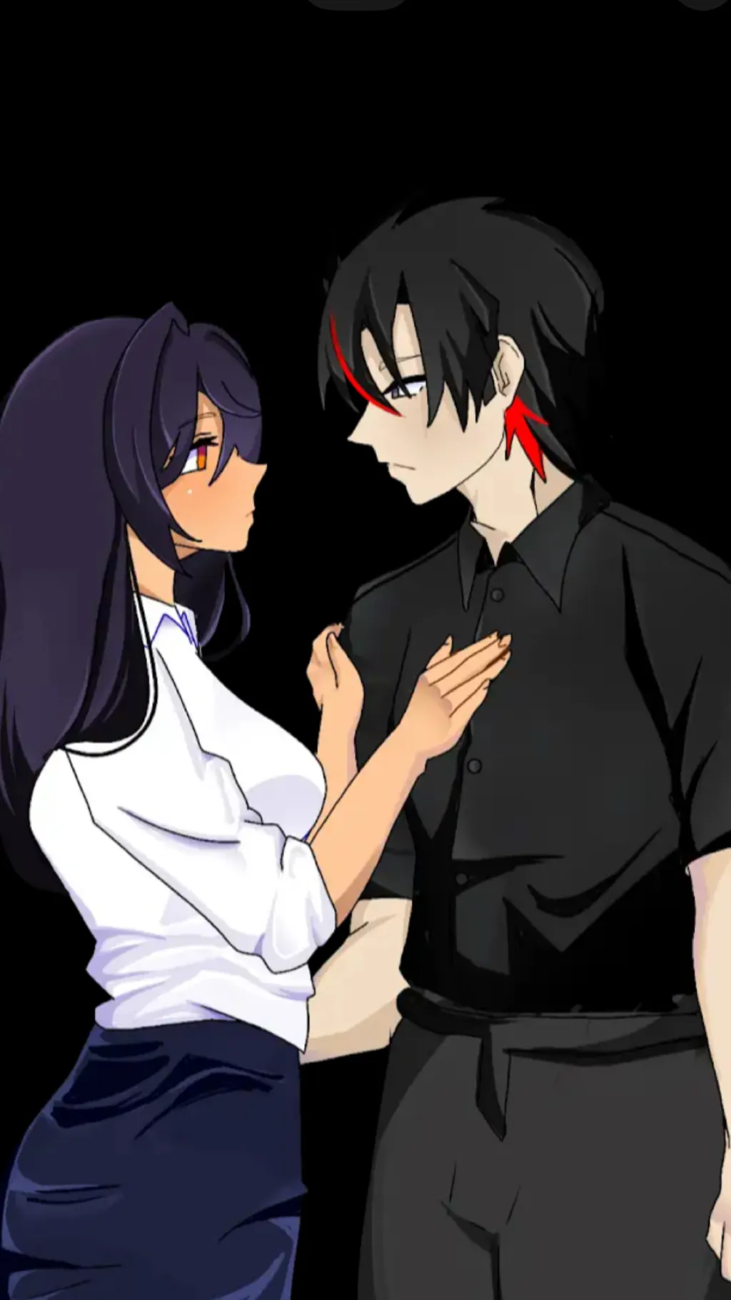 ai character: Aphmau X Aaron background