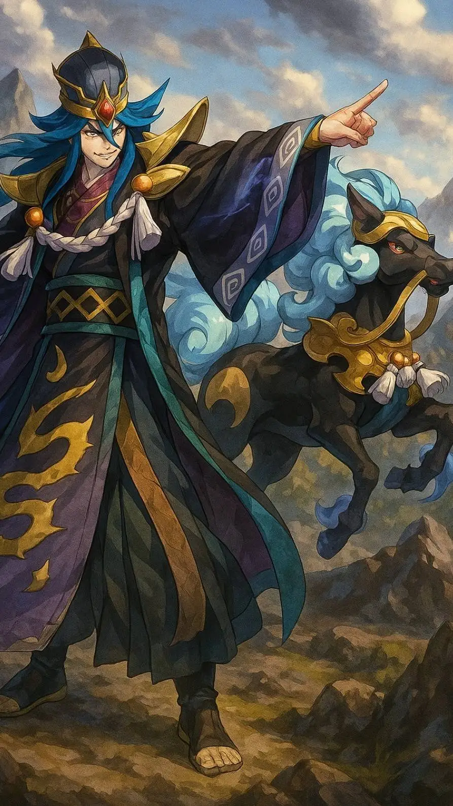 ai character: Bunchuu  background