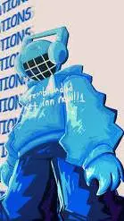 ai character: bluudud background