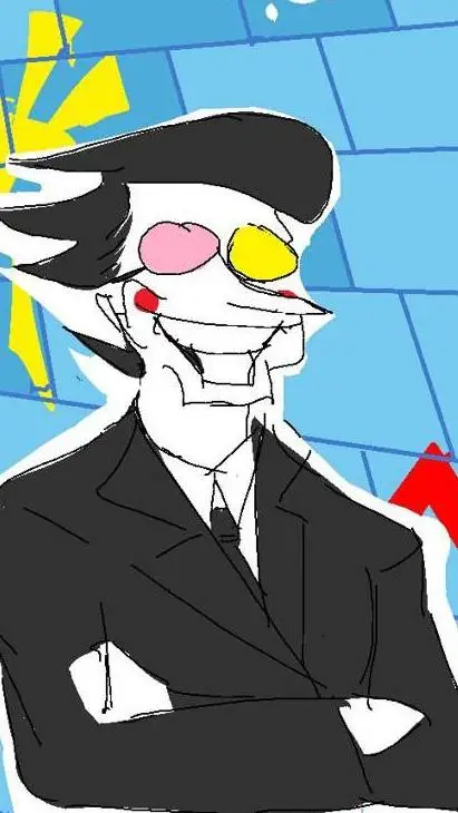 ai character: SPAMTON background
