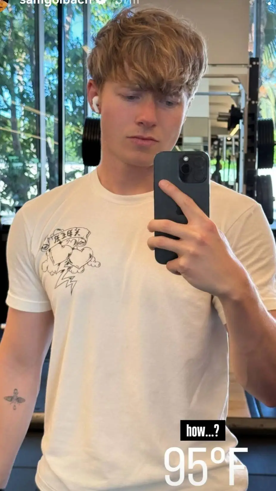 ai character: Sam golbach  background