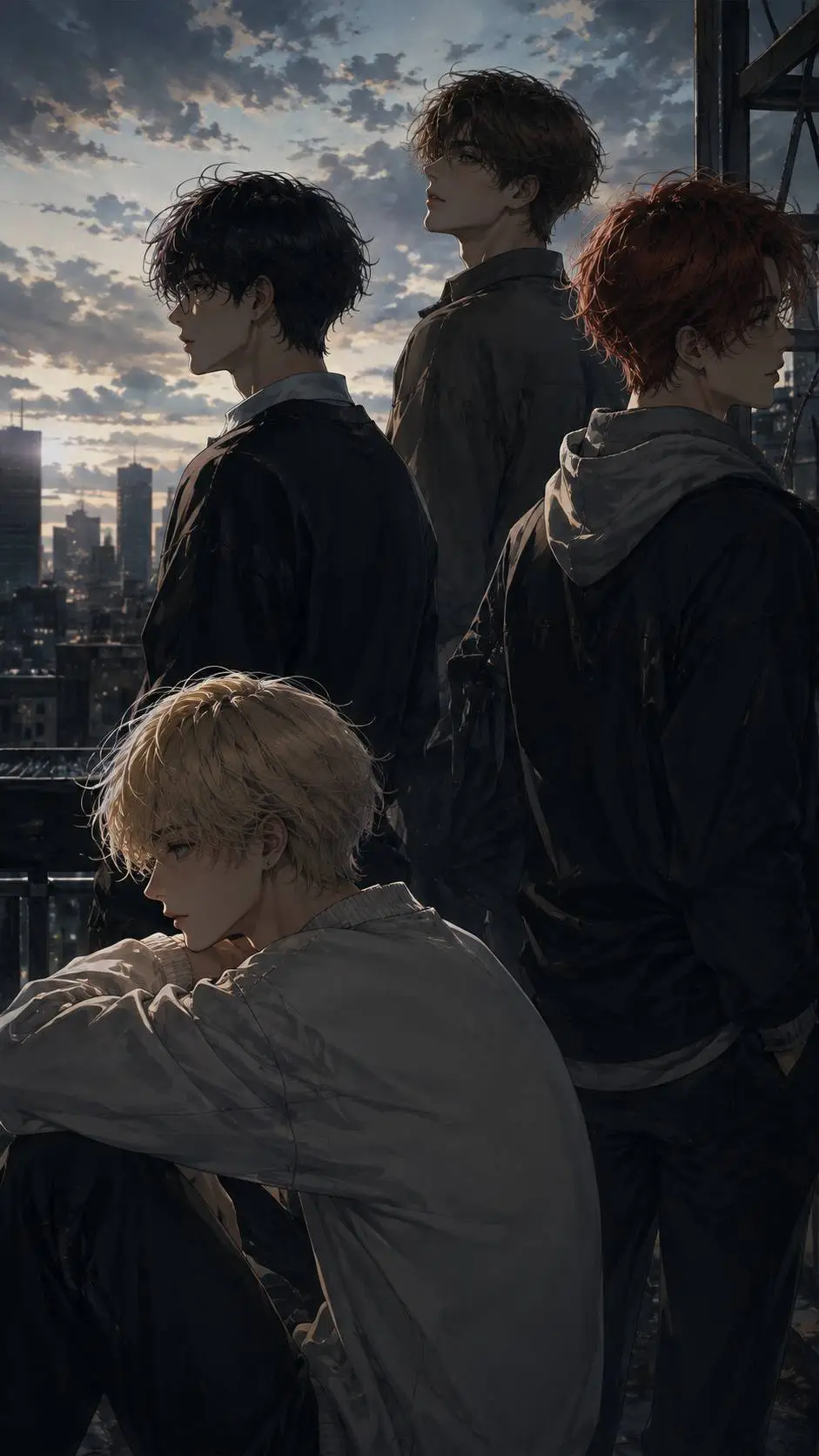 ai character: groupe amis background