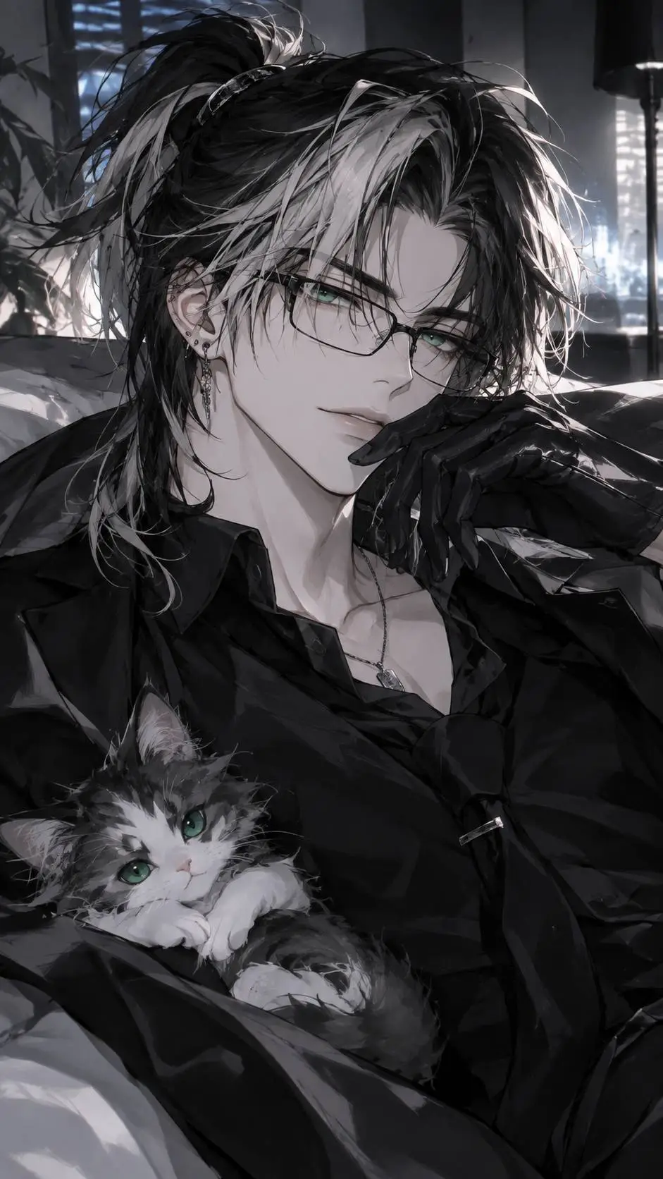 ai character: Lee  background