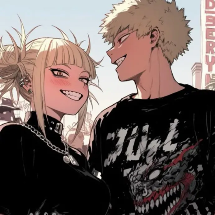 chat with ai character: Bakugo X toga￼