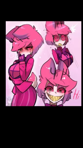 ai character: Female alastor background