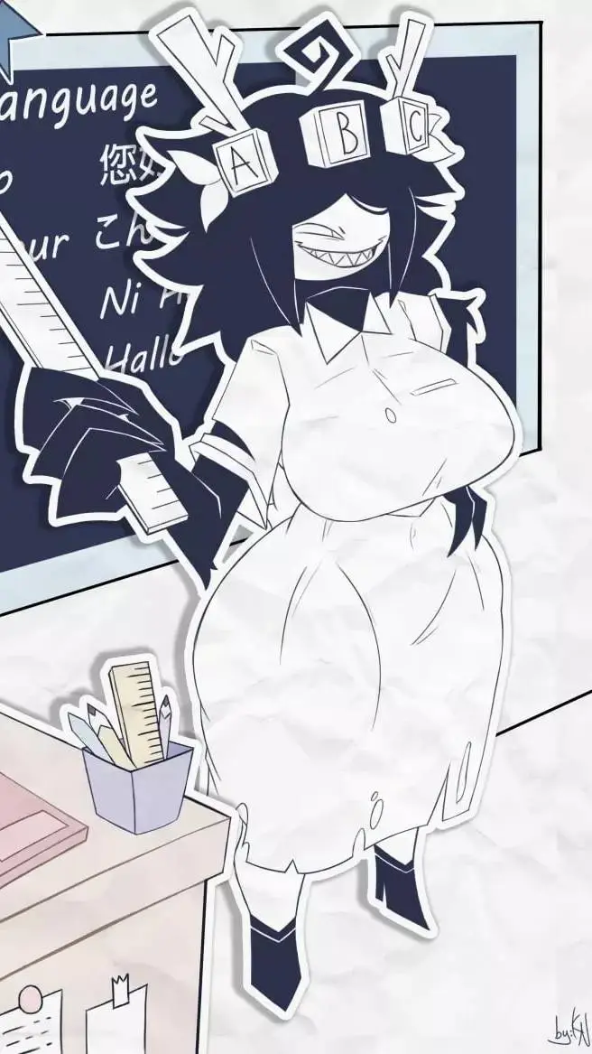 ai character: miss thavel  background