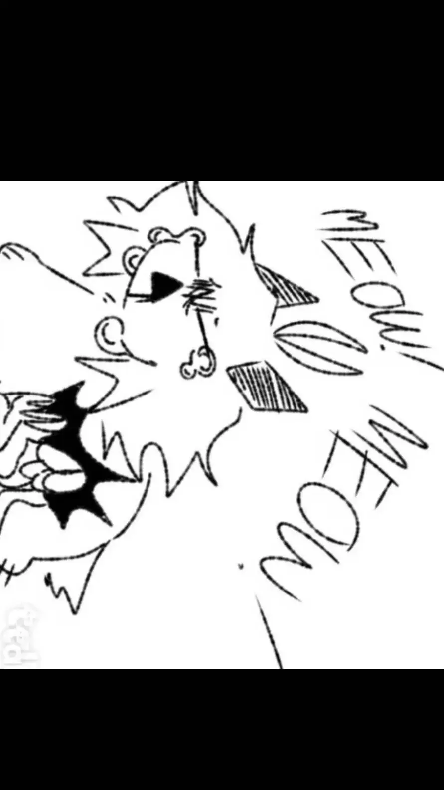 ai character: Oliver cat painful background