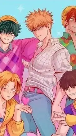 ai character: Mha x kpop boys  background