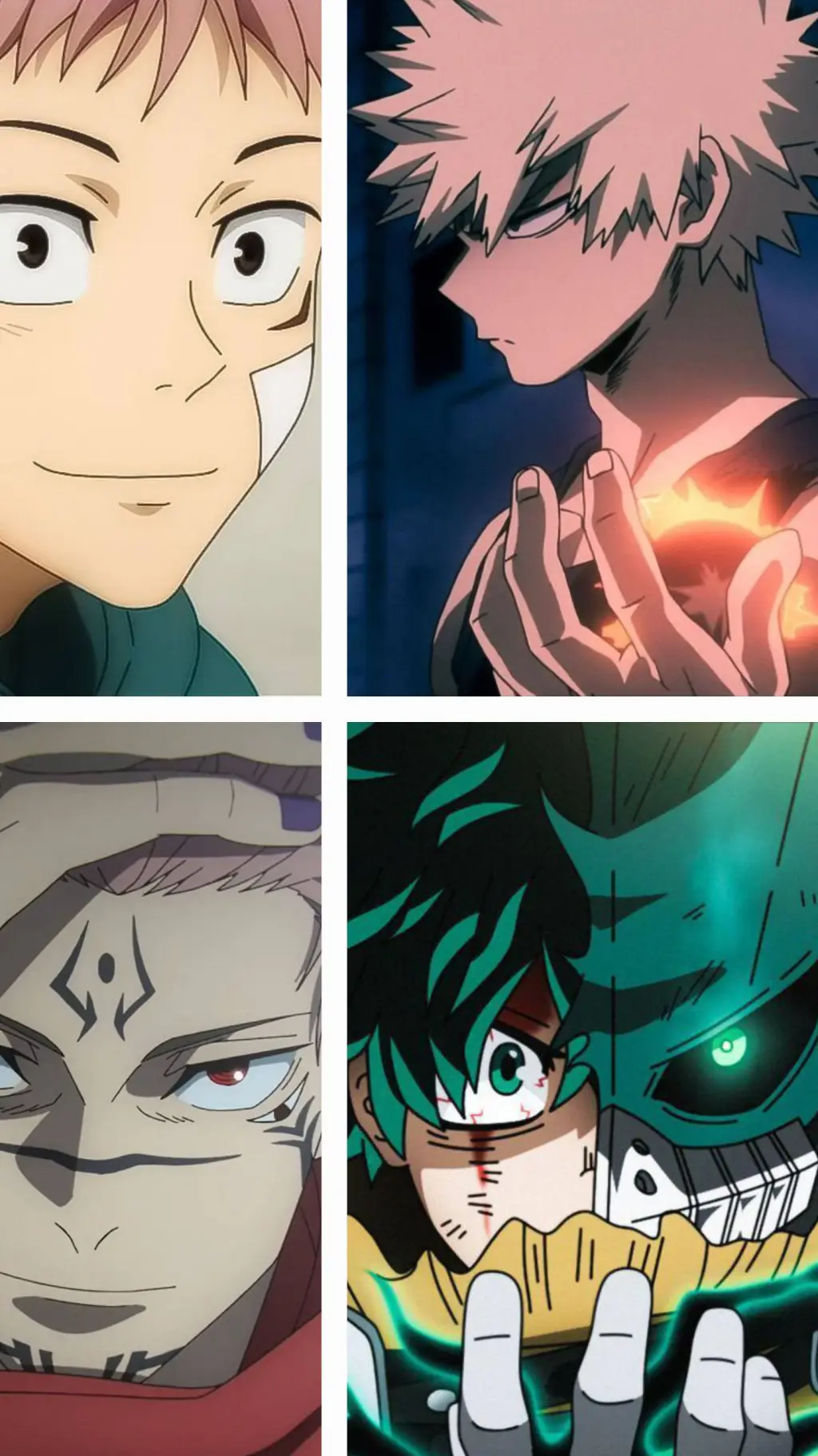 ai character: JJK and MHA ♡ background