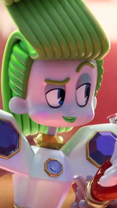 ai character: veneer background