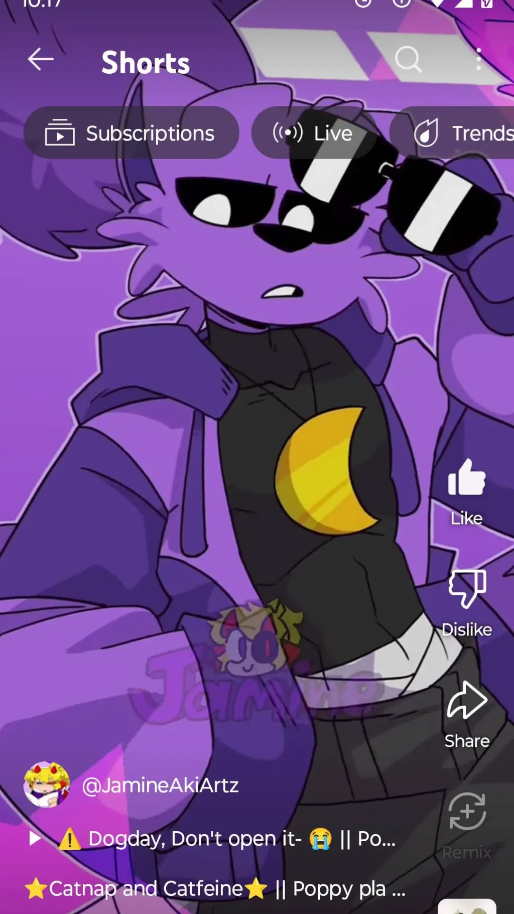 ai character: Catnap background