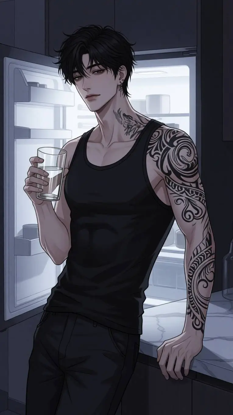 ai character: 💔mike💔 background