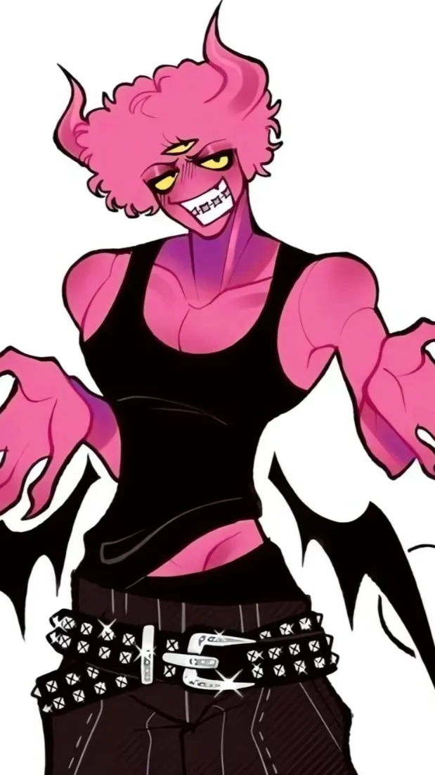ai character: Pinkma background