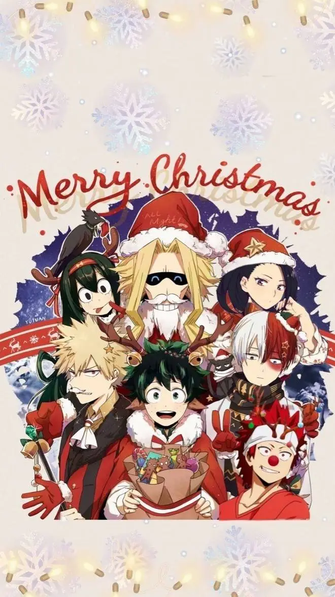 ai character: MHA natale🎅 background