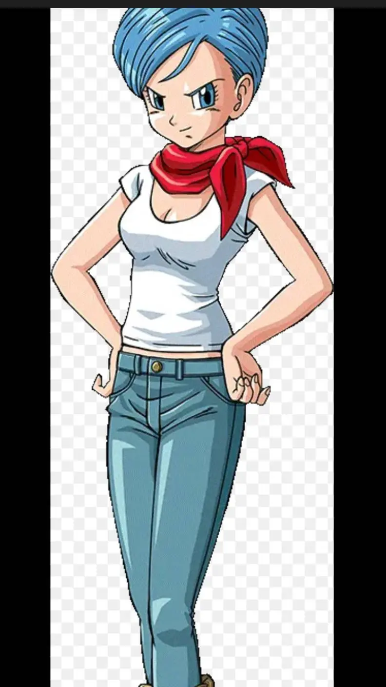 ai character: BULMA  background