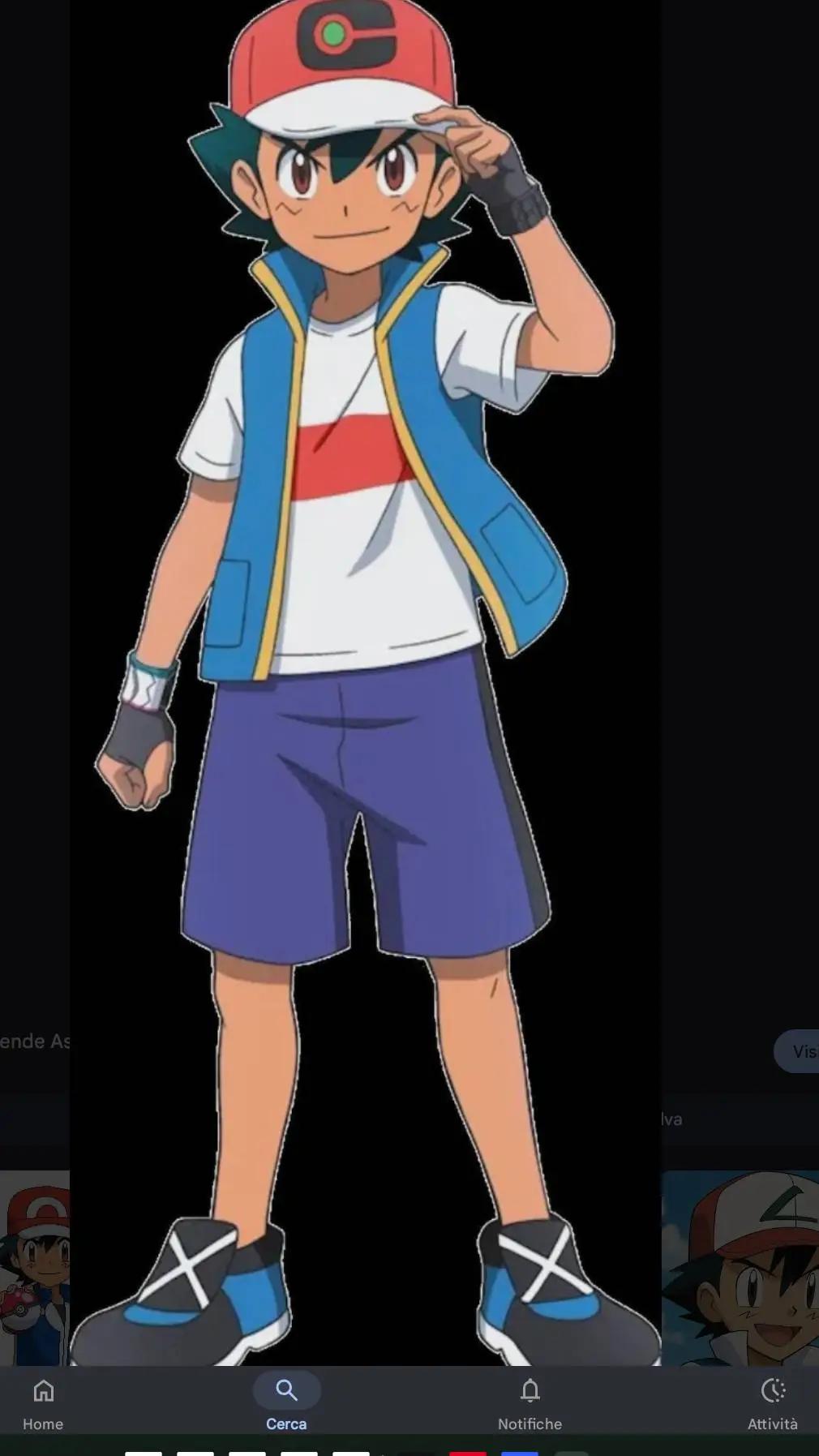 ai character: ash background