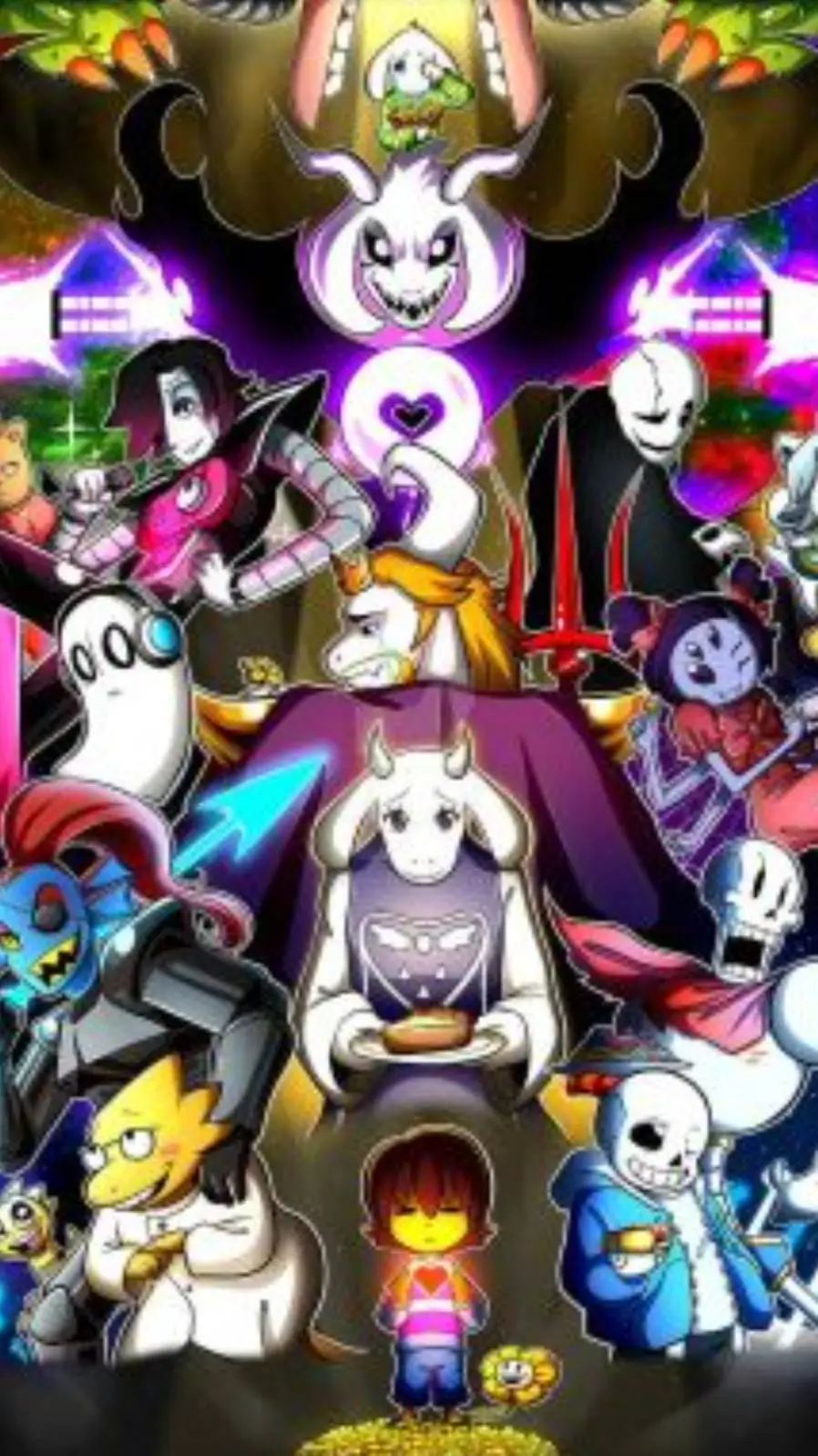 ai character: UNDARTALE  background