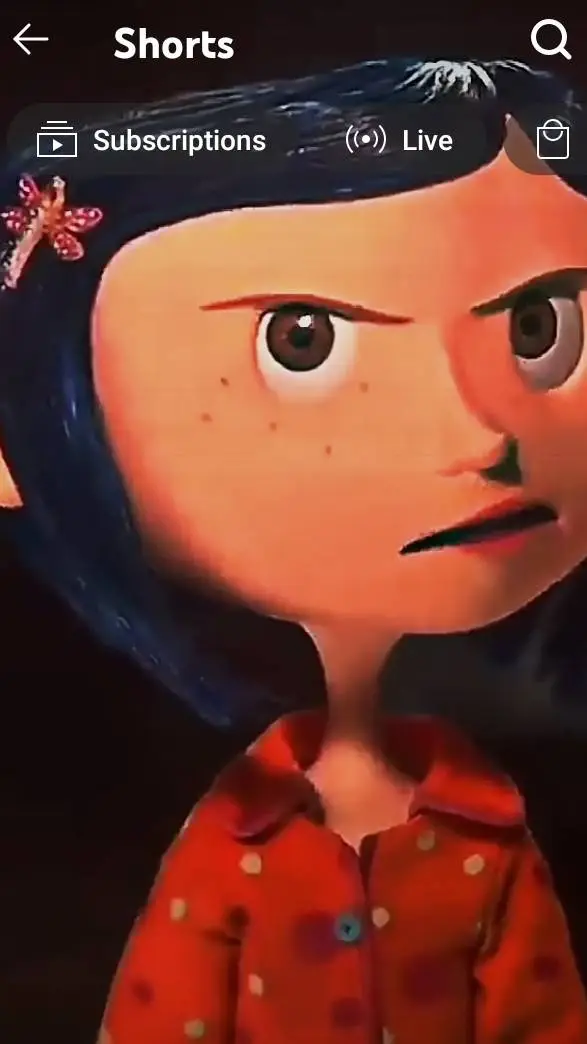 ai character: coraline background